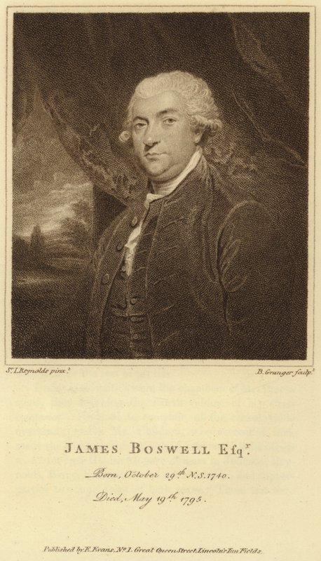 James Boswell (gravering) af Joshua (after) Reynolds
