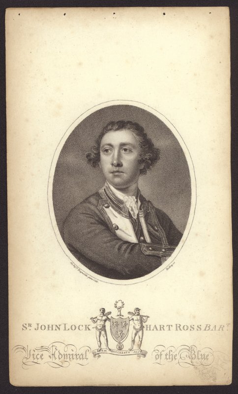 Sir John Lockhart-Ross, britisk admiral (gravering) af Joshua (after) Reynolds
