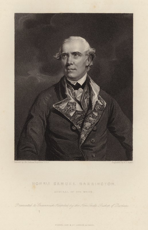 Ærede Samuel Barrington af Joshua Reynolds