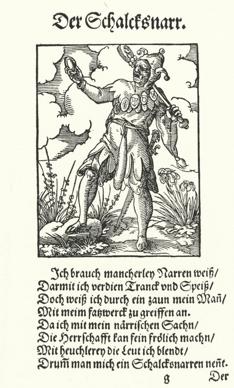 The Jester (gravering) af Jost (after) Amman