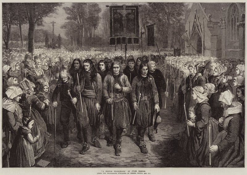 En bretonsk pilgrimsrejse af Jules Breton