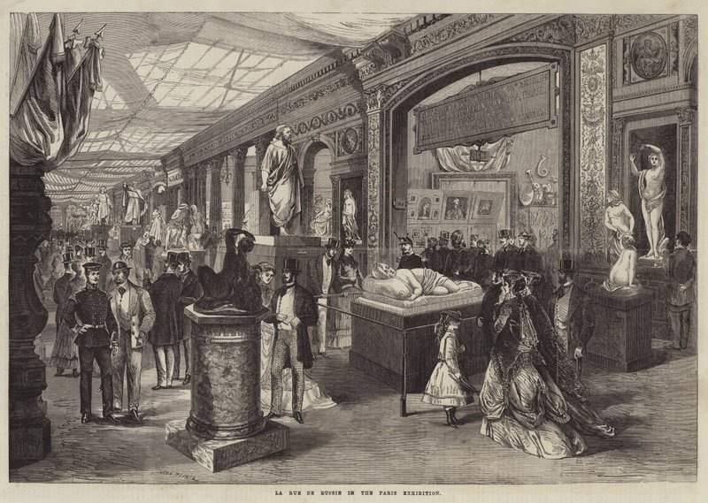 La Rue de Russie i Paris-udstillingen af Jules Pelcoq