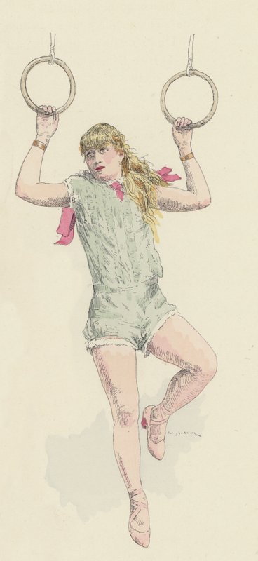 Kvindelig gymnast af Jules Arsene Garnier