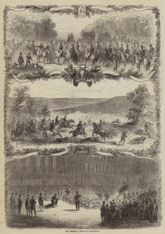 Kejserjagten i Compiegne af Jules Gaildrau
