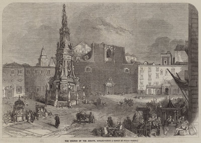 Jesuittkirken, Napoli af Julian Portch