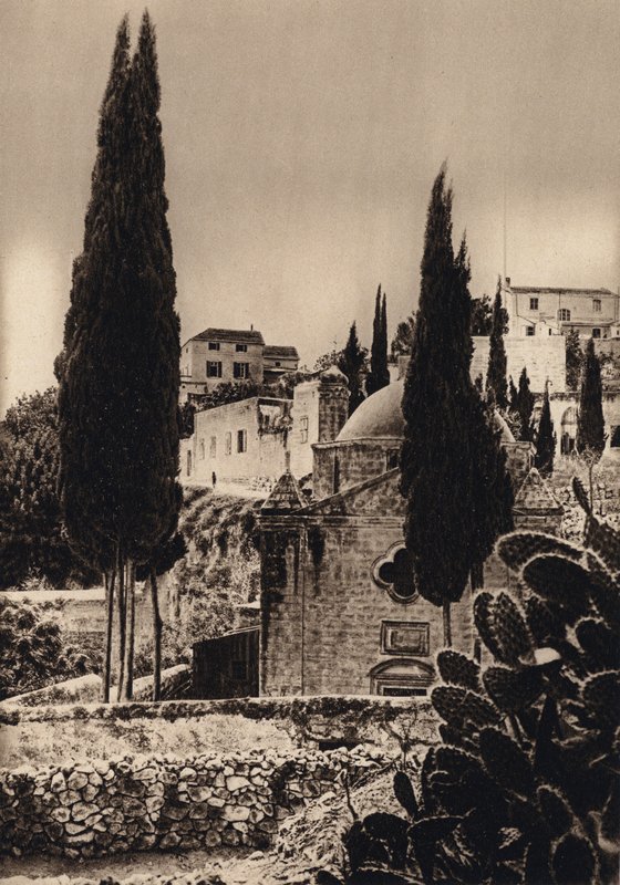 Nazareth, Bebudelseskirken (s/h foto) af Karl Grober