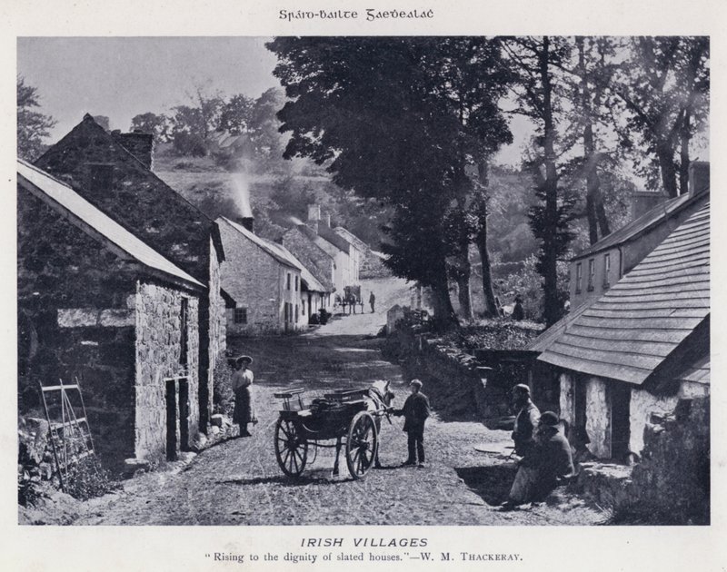 Irish Villages (s/h-billede) af Karl Karlovich Piratsky
