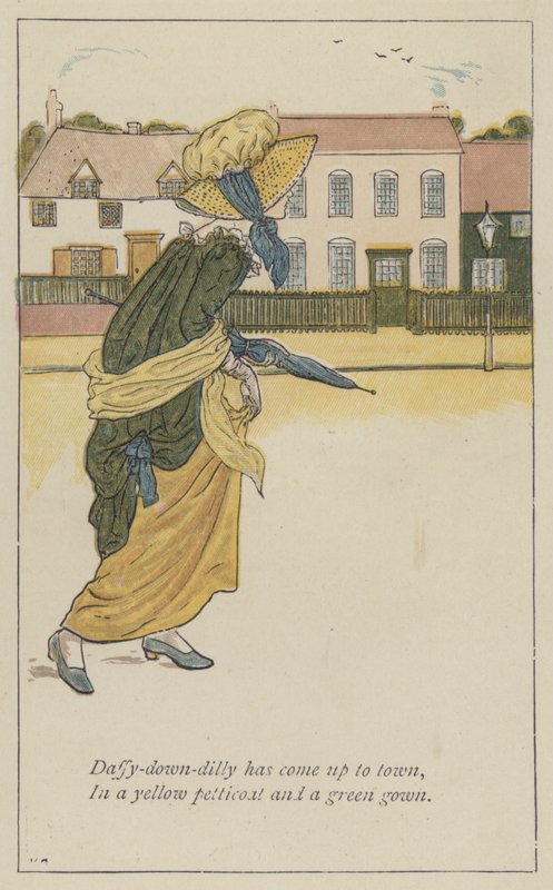 Daffy-down-dilly er kommet op til byen af Kate Greenaway