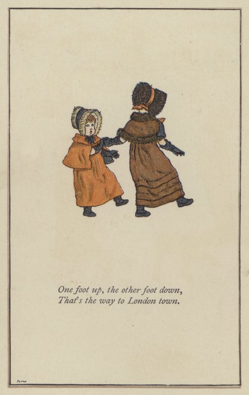 Den ene fod op, den anden fod ned af Kate Greenaway