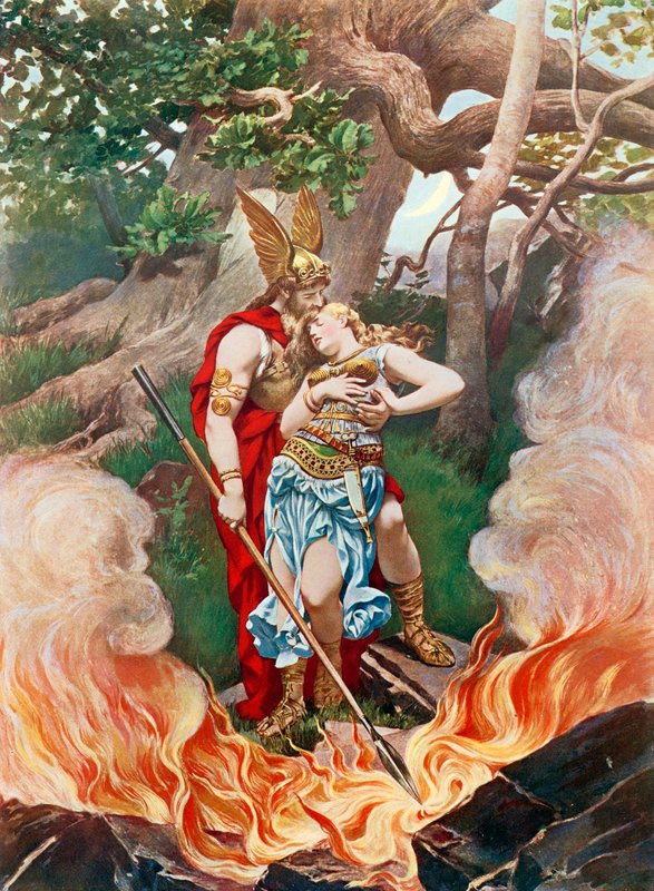 Valkyrie, akt III scene ii af Konrad Dielitz