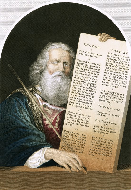 Moses og de ti bud af Kuhn