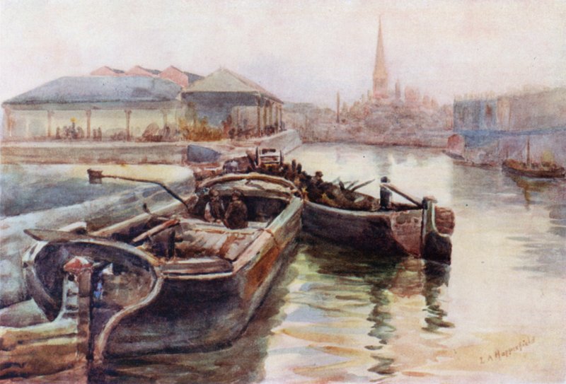 St Mary Redcliffe, fra Princes Wharf af Laura Annie Happerfield