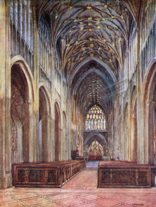 St Mary Redcliffe, ser mod øst af Laura Annie Happerfield