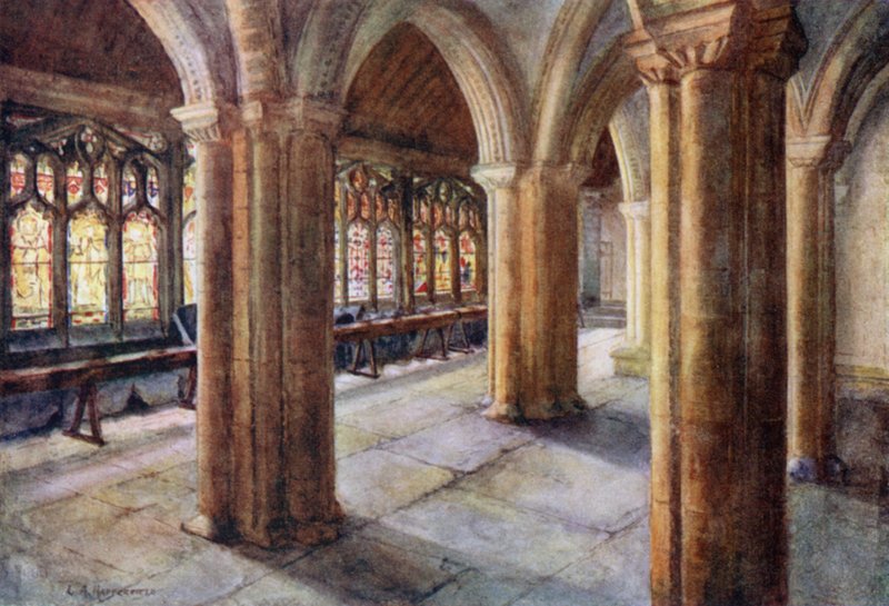The Cloisters, Bristol Cathedral af Laura Annie Happerfield