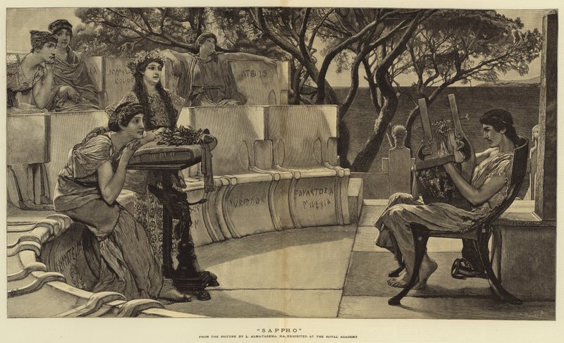 Sappho af Lawrence Alma Tadema
