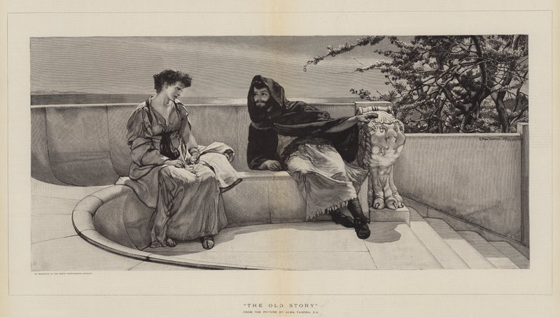 Den gamle historie af Lawrence Alma Tadema