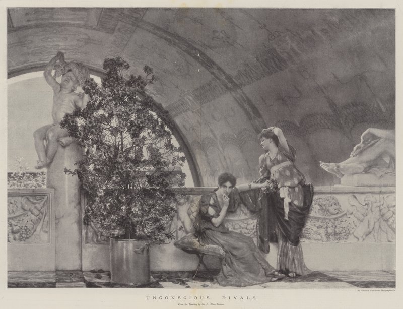 Ubevidste rivaler af Lawrence Alma Tadema