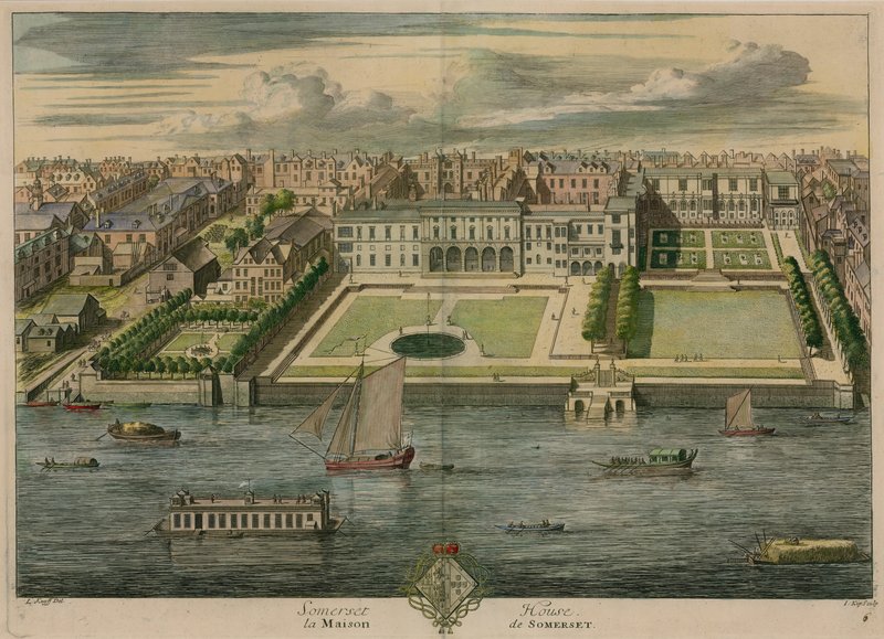Somerset House, London af Leonard Knyff
