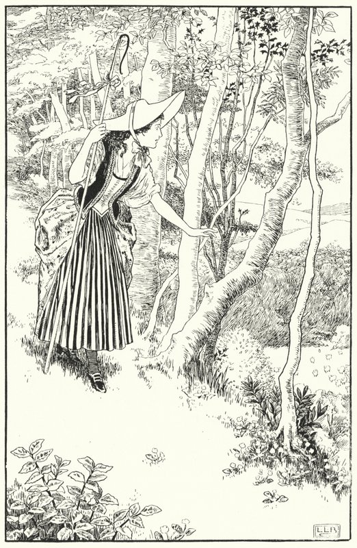 Lille Bo-Peep (gravering) af Leonard Leslie Brooke