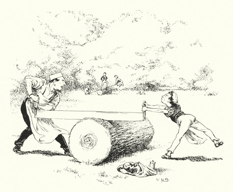 Se, så, Margery Daw (gravering) af Leonard Leslie Brooke