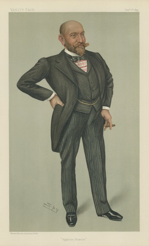 Mr. Ernest Cassel (farve litho) af Leslie Matthew Ward