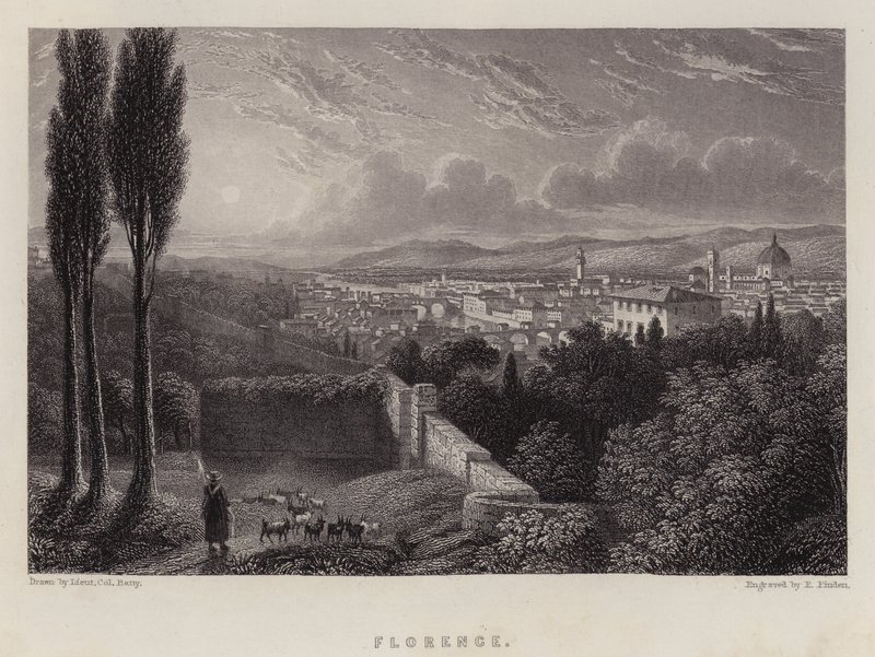 Firenze (farve litho) af Lieutenant Colonel (after) Batty
