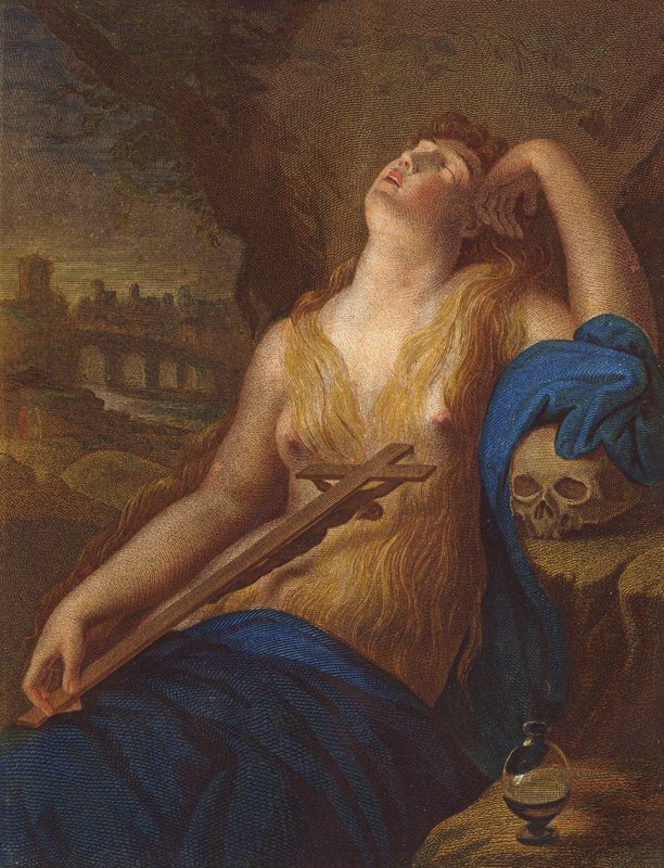 Maria Magdalena af Lodovico (after) Carracci