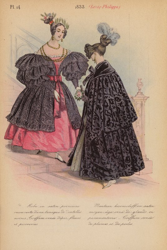 Fransk mode: 1833, Louis-Philippe (farvelitografi) af Louis Colas
