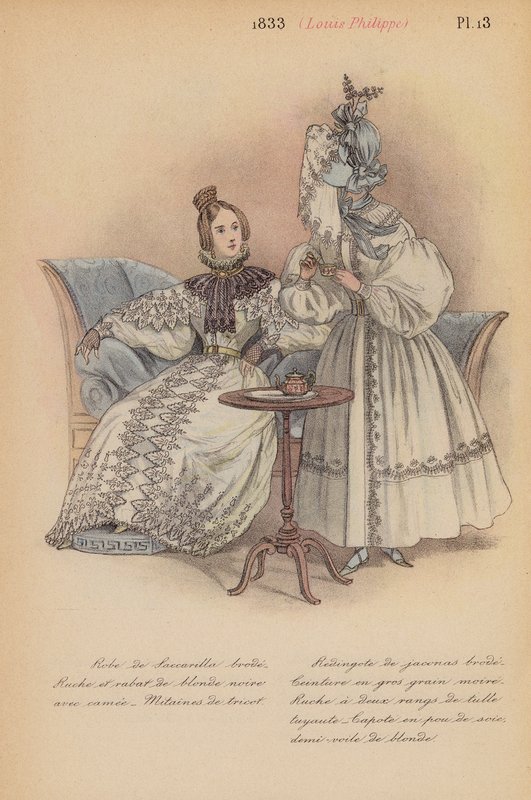 Fransk mode: 1833, Louis-Philippe (farvelitografi) af Louis Colas