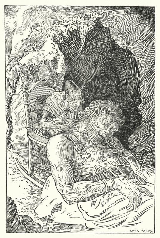 Kæmpe guldskæg (litho) af Louis John Rhead