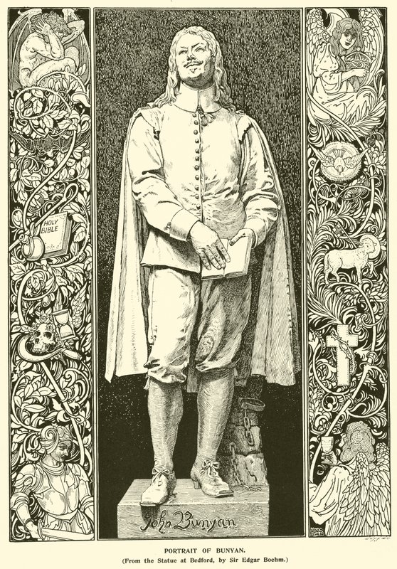 Portræt af Bunyan (gravering) af Louis John Rhead