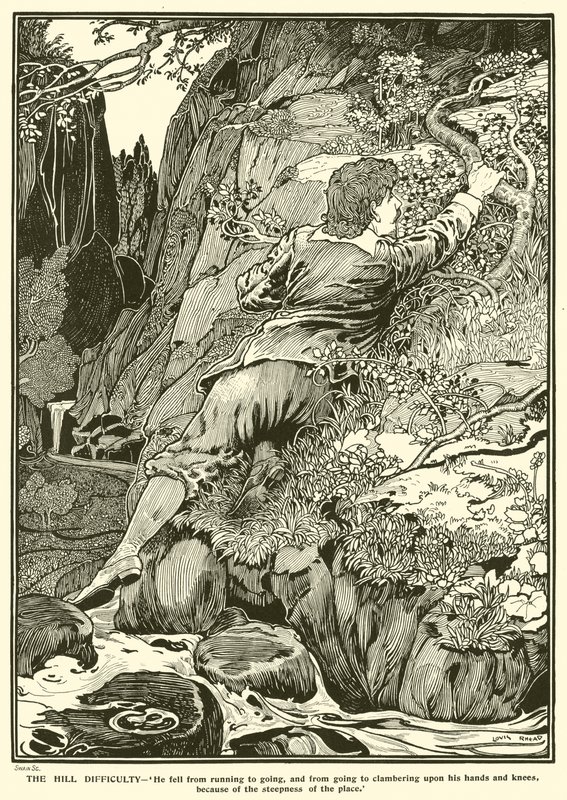 The Hill Difficulty (gravering) af Louis John Rhead