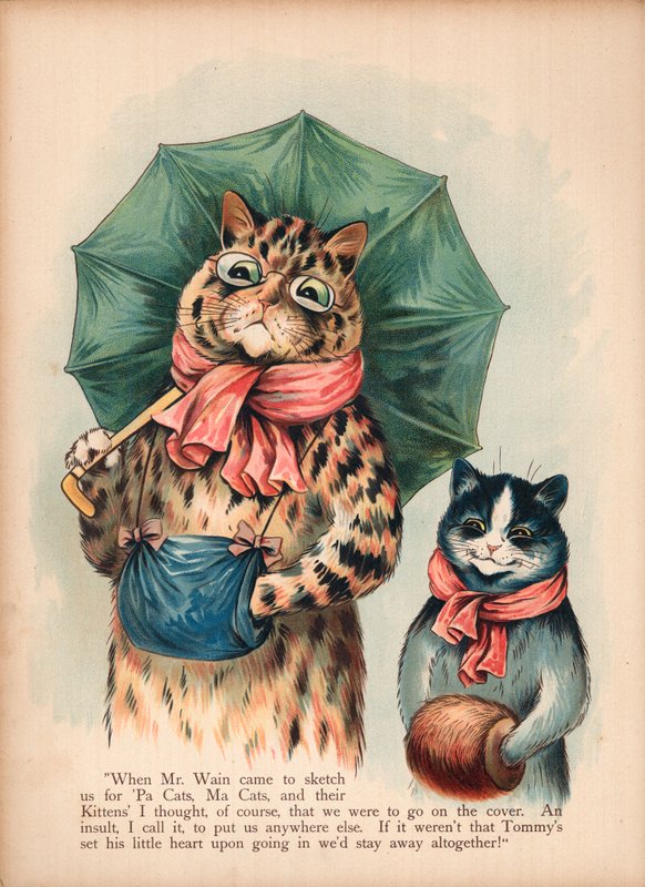 Louis Wain Cats (chromolitho) af Louis Wain
