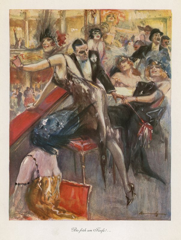 Det er sjovt! (farve litho) af Ludwig Lutz Ehrenberger