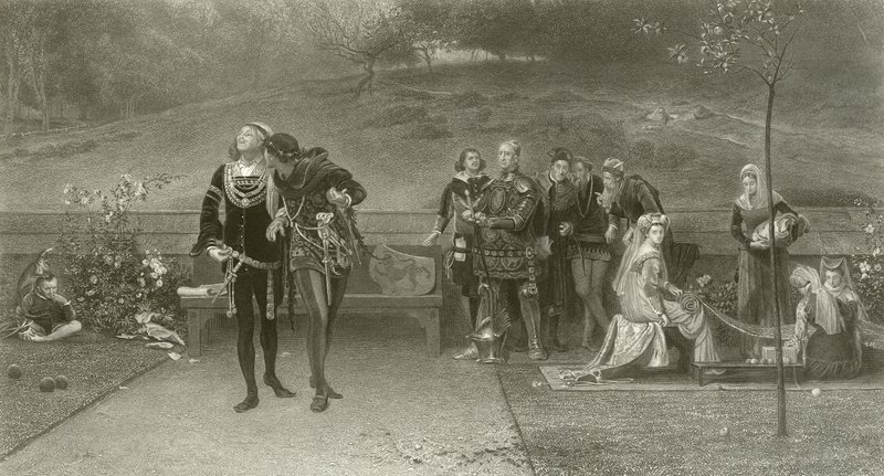Edward II og Piers Gaveston af Marcus Stone
