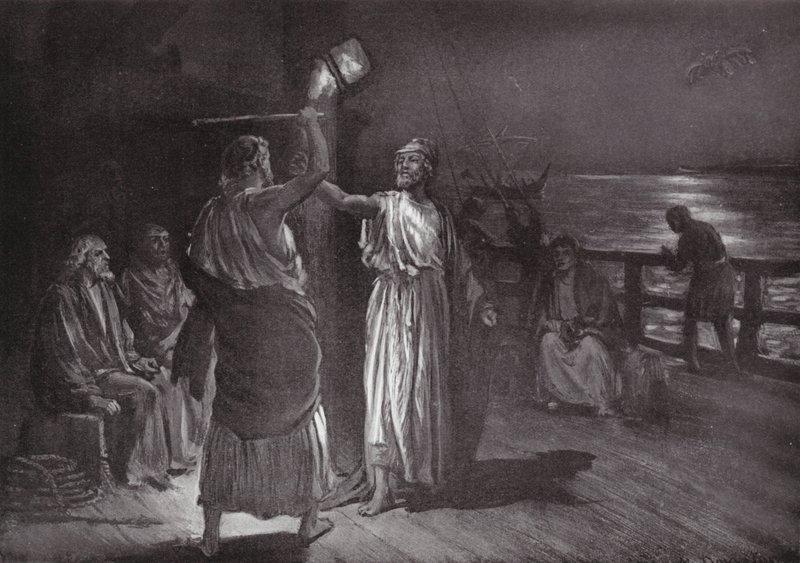 "Slå, men hør mig" (litografi) af Margaret (after) Dovaston