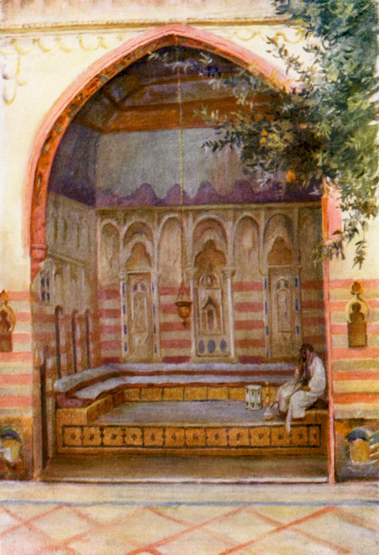 A Damascene Interior (farvelitografi) af Margaret Thomas