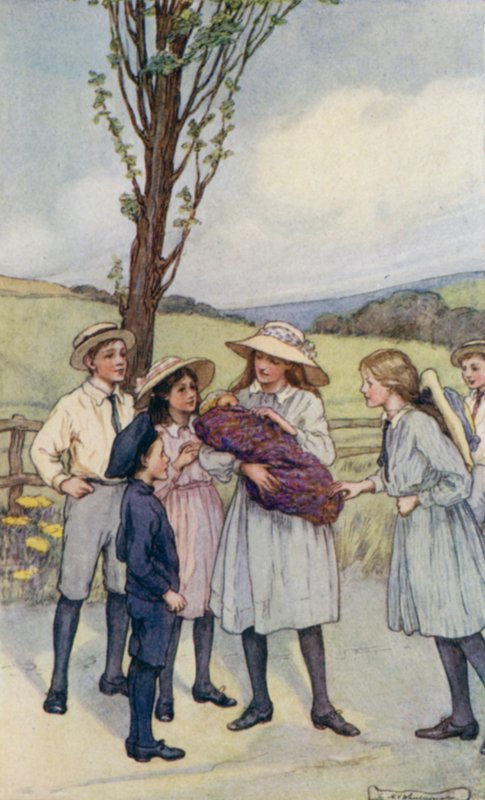 Scene fra The Slowcoach, af Edward Verrall Lucas af Mary V. Wheelhouse