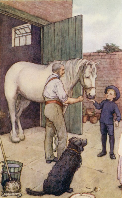Scene fra The Slowcoach, af Edward Verrall Lucas af Mary V. Wheelhouse