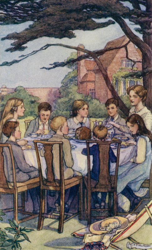 Scene fra The Slowcoach, af Edward Verrall Lucas af Mary V. Wheelhouse