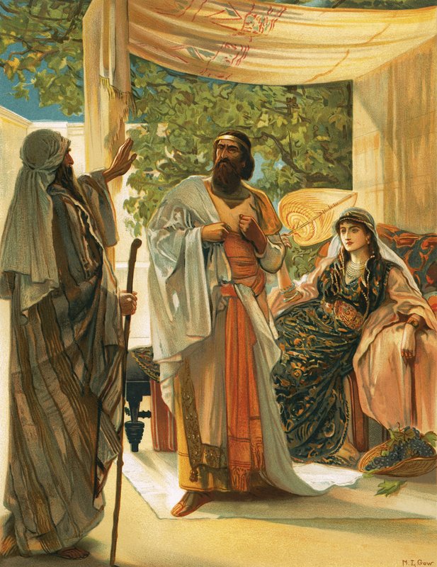 Elias irettesætter Akab af Mary L. Gow
