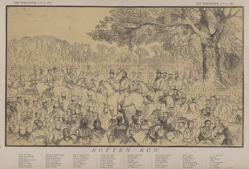 Rotten Row (farve litho) af Matthew