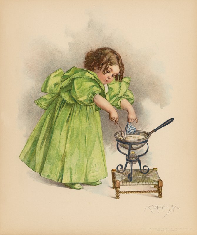 The Cook (farve litho) af Maud Humphrey
