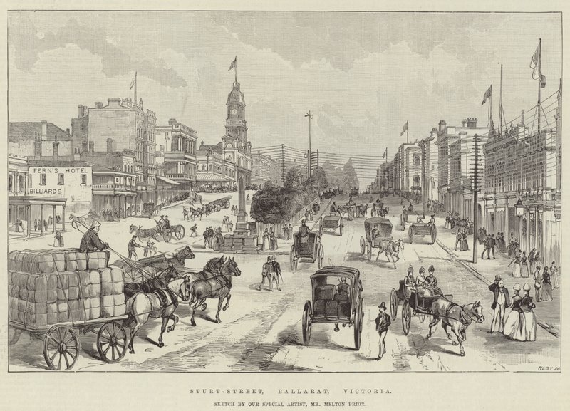 Sturt-Street, Ballarat, Victoria af Melton Prior