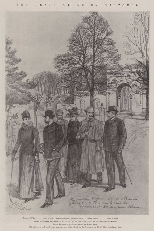 Dronning Victorias død af Melton Prior