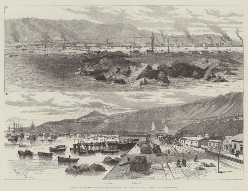 Nitratskibshavnene i Chile af Melton Prior