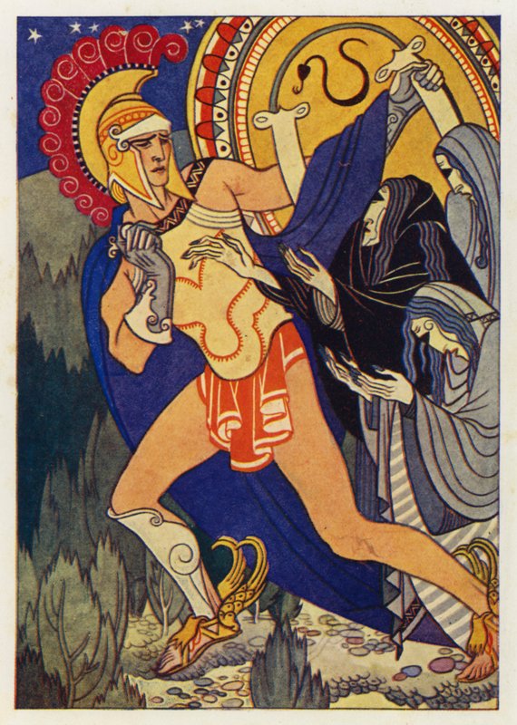 Perseus og de tre grå kvinder af Merlyn Mann