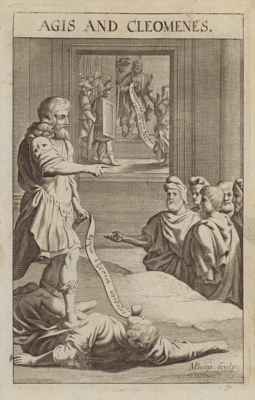 Agis IV og Cleomenes III, spartanske konger af Michael Burghers