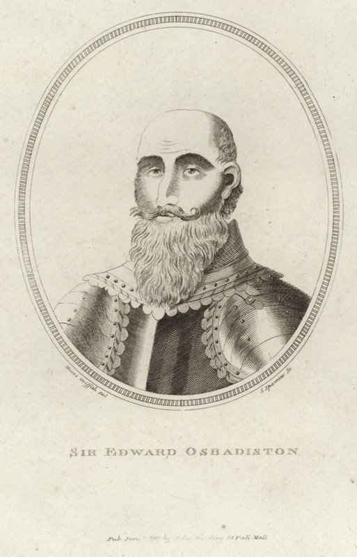 Portræt af Sir Edward Osbadiston af Moses Griffith