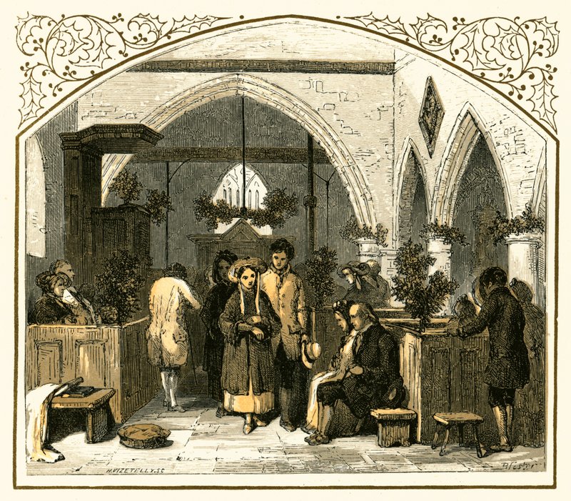 Kirkedækning i julen af Myles Birket Foster